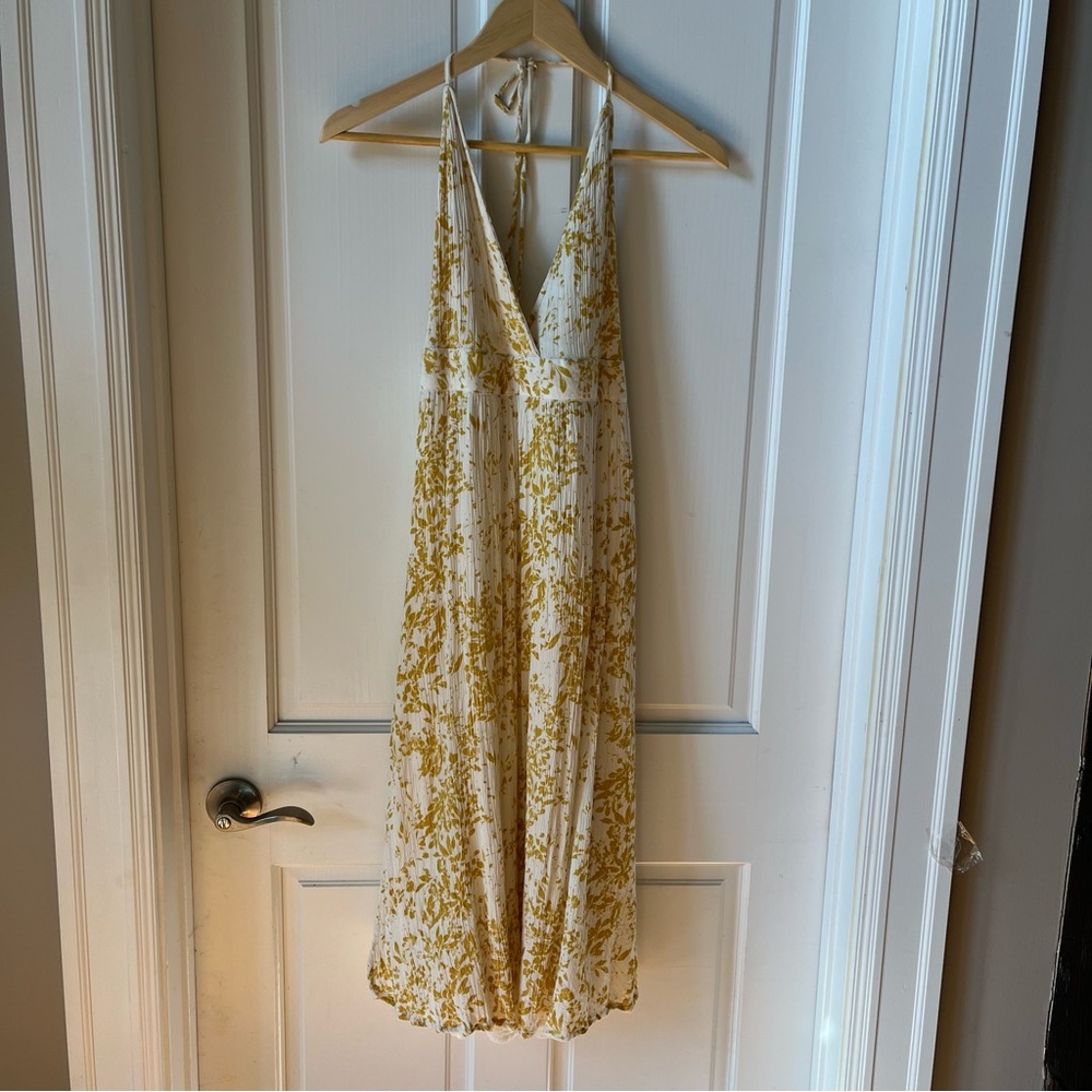 O'Neill White and Yellow Patterned Sun Dress